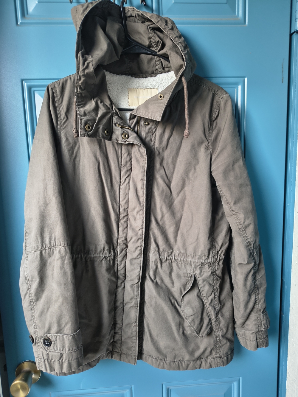 Banana Republic Olive Green Hooded Parka Jacket